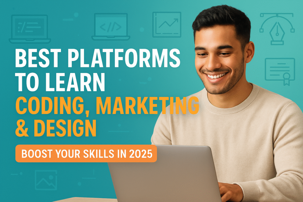 The Best Platforms to Learn Coding, Marketing, and Design in 2025